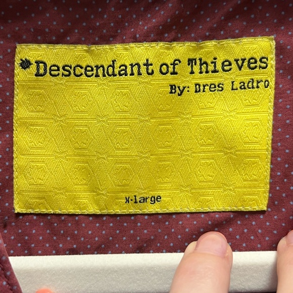 Mens button down shirt by Descendant of Thieves - Picture 9 of 11